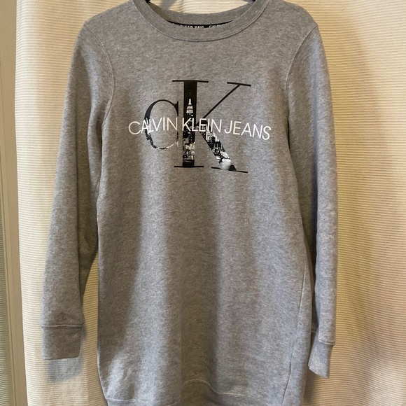 Calvin Klein Jeans Sweatshirt Dress - Picture 1 of 3